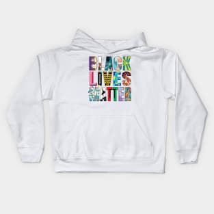 Black Lives Matter Street Mural Kids Hoodie